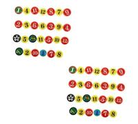 Toddmomy 54pièces De Remplacement pour Tableaux Tactiques De Football Magnets Numérotés Et pour Entraînement Et