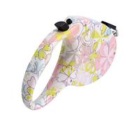 Toddmomy 5m Laisse Rétractable pour Chiens Et Chats Traction Automatique Motif Narcisse Adaptée Aux Petits Et Moyens Animaux