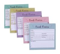 Toddmomy 5paquet Autocollants de Critique de Autoadhésifs Mini Notes Colorées pour Journal de Lecture et Suivi de Lecture Marque-pages et Notes pour Étudiants