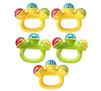 Toddmomy 5pièces Cloches Pour Jouet De Dentition Hochets Anneaux Souples Lot De Jouets à Mâcher