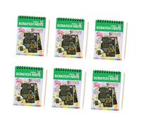 Toddmomy 6 ensembles Lot de Carnets à Gratter pour Garçon Fille Cahier à Spirale DIY avec Papier Épais Kit de Dessin et Artisanat Créatif pour École Voiture et Maison Couleur Aléatoire