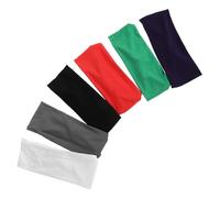 Toddmomy 6 Pièces Bandeaux Garçon Fille Large Absorbants Transpiration Respirants à pour Running Basketball Football Unisexes