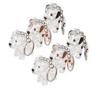 Toddmomy 6 Pièces Boîte de Rangement pour Poils Souvenir Commémoratif | Acrylique et Alliage de Zinc, Forme Mignonne de Chiot, Usage Maison ou Voyage, Petit Pendentif Décoratif