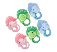 Toddmomy 6 pièces Bracelets à Claquer Tortue Peluche Animal Snap Bands Décoration Poignet pour Fête Garçon Fille Couples