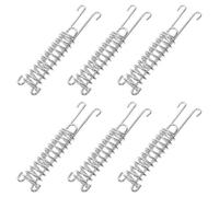 Toddmomy 6 Pièces Crochet Élastique Anti-Vent, en Acier Inoxydable | Absorption des Chocs, Maintien Stable par Grand Vent, pour Auvents, Bâches et Bivouacs