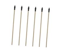 Toddmomy 6 pièces Flèches Bois pour Jeu de Lancer Traditionnel Tête Caoutchouc Souple Lot de Flèches de Amusant et Sécurisé pour Garçon Fille et Adultes Accessoire de Tir à Arc pour