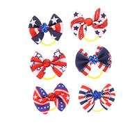 Toddmomy 6 Pièces Fleur de tête d'animal de Compagnie Arc de Chien Pyjama pour Chien Tapis Pipi pour Chien Bandes de Cheveux de Chien Teckel décor de fête de Chiot arcs pour Chiens Ruban