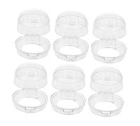 Toddmomy 6 Pièces Garde de bouton accessoires de cuisine de cuisinière à gaz doublures de protection pour cuisinière à gaz clé de cheminée à gaz Plastique Transparent