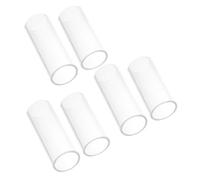 Toddmomy 6 Pièces Glass Finger Sliders For Electric Acoustic Bass Guitar Lightweight Durable Slides For Blues Jazz Rock Performance