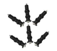 Toddmomy 6 Pièces Kit Boulons de Fixation pour Siège de Toilette avec Double Expansion à Billes Accessoires Plastique pour Fixation Stable et Isolation des Odeurs Rechange pour Charnière