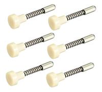 Toddmomy 6 pièces Loqueteau Ressort pour Lit Garçon Fille et Porte de Rangement Goupille Cylindrique de Verrouillage Acier Inoxydable Fixation Sécurisée par Vis pour Berceau et Cage à