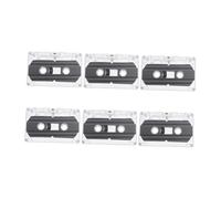 Toddmomy 6 Pièces Lot de Cassettes Audio Vierges Enregistrables Pratiques avec Boîtier Dur Transparent Cassettes DIY pour Enregistrement Vocal et Messages Personnalisés