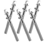 Toddmomy 6 pièces Lot de Vis Tiges de Tension pour Grosse Caisse Vis de Durables Métal Remplacement Précis pour Tambours à Percussion