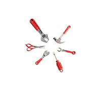Toddmomy 6 Pièces Mini Accessoires de boîte à Outils Mini Hammer Wrench Toys Accessoires de Mini-boîte à Outils Trousse à Outils Dollhouse Outil Mini-Marteau