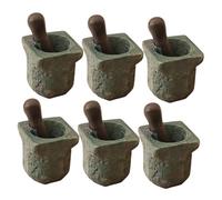 Toddmomy 6 Pièces Miniature Accessoires pour Maison de Poupées Décorations DIY Réalistes Pot de Pierre pour Scènes Miniatures et Modèles Outils de Réparation et Décor pour Table et Bureau