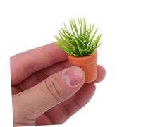 Toddmomy 6 Pièces Miniature Plants Miniature Garden Dollhouse Accessories Mini Artificial Bonsai for Desk Living