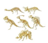 Toddmomy 6 pièces Puzzle Éducatif Dinosaure Bois pour Garçon Fille Modèle et Sûr Jeu Dapprentissage Préscolaire pour Anniversaire Garçon Fille