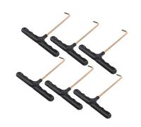 Toddmomy 6 Pièces tendeur de lacet aiguiseur de patins à glace accessoires de patinage sur glace extracteur de lacets de chaussures tendeurs de lacets de skate Plastique Silver
