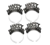 Toddmomy 6 pièces Tête Happy Year Paillettes Accessoires de Fête pour Nouvel An pour Photos et Réunions Festives