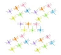 Toddmomy 60 Pièces Clips Support Plantes Dragonfly Plastique Clips pour Orchidées Vignes et Fleurs Accessoires de Jardinage Réutilisables pour Style Élégant des Plantes