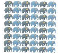 Toddmomy 60 Pièces Miniature Resin Elephant Figurines Realistic Wild Animal Decorations for Dollhouse Garden Home Creative Display