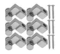Toddmomy 6pcs Guide-cordes en Métal Argenté pour Guitare Électrique, Accessoires de Rechange Vis, Positionnement Stable des Cordes et Amélioration Performance