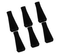 Toddmomy 6pcs Pointes de Flèches en Caoutchouc Souple pour Tir à l'arc, Équipement de Chasse et Pratique Extérieure, Remplacement Facile, Noir