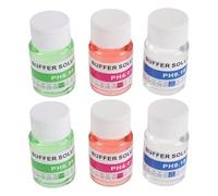Toddmomy 6pcs solution tampon pH 4.01/6.86/9.18 pour ph-mètre numérique, stabilisation rapide, idéal pour débutants en hydroponie et aquarium