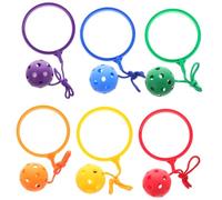 Toddmomy 6Pièces Balle de Saut de Jambe Corde à Cheville pour Garçon Fille Améliorez Coordination et Exercice pour Garçons et Filles