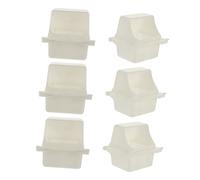 Toddmomy 6pièces Boîte De Nourriture pour Oiseaux Plastique Distributeur Extérieur pour Volatiles Accessoires pour Cage Alimentation Multifonctionnelle pour Animaux De Compagnie