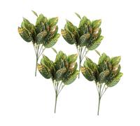Toddmomy 7 bouquets de feuilles d' décoration de table décoration intérieure jardinage Plante en Plantes d'intérieur plantes de terrarium reptile plantes de reptiles en plastique pp