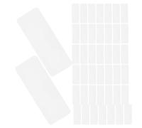 Toddmomy 70 Pièces Étiquettes Magnétiques Réutilisables, Fiches Effaçables à Sec, Blanc, Aimant Souple, Amovibles, pour Événements et Bureau, Badges Nominatifs
