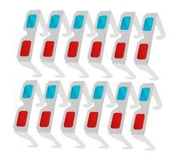 Toddmomy 70Pcs Lunettes 3D pour Films Lunettes en Carton pour Films Lunettes De Films 3D De pour Théâtre en Papier Rouge Bleu en