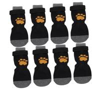 Toddmomy 8 pièces Chaussettes pour Chiens Coton avec Semelle Antidérapante Chaussettes Légères et Confortables pour Animaux de Compagnie Protège Remplaçables pour Voyager et Surfaces