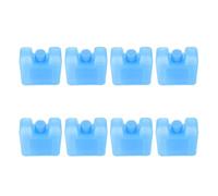 Toddmomy 8 Pièces Petits Blocs Réfrigérants Carrés Bleus en Plastique | Format Compact, Construction Étanche, pour Glacières et Paquets Isothermes, Bureaux et Déplacements