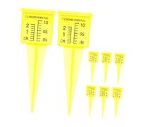 Toddmomy 8 Pièces Pluviomètre Jardin Outil de Mesure Eau Transparent pour Pelouse et Jardin Jauge de Pluie Compacte et Précise pour Arrosage Extérieur