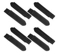 Toddmomy 8 Pièces Sangles de Pédales de Vélo Sangle de Pied de Vélo Réglable en Nylon Noir Compatible Toe Cage pour Cyclisme en Extérieur