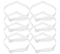 Toddmomy 8 Pièces Sangles de Talons Hauts Transparentes Réglables Fixateurs de Talon Antidérapants et Durables Brides Invisibles Légères pour Chaussures