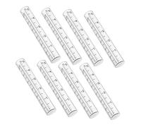 Toddmomy 8 Pièces Tubes de Remplacement Pluviomètre Transparent Verre et Facile à Installer Compatible avec Pluviomètres Standard pour Jardin Extérieur et Surveillance Précise des