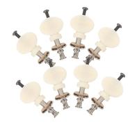 Toddmomy 8 Pièces Ukulele Tuning Pegs With Small Round Handles Precision Stable Tuners For Folk And Soprano Models Loosening Musical Instrument Accessories