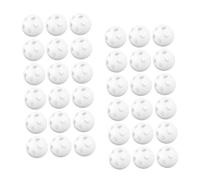Toddmomy 80pièces Balles à Hochet Plastique Blanc Inserts pour Hochets de Jouets pour Bébés Réparation et Loisirs Créatifs
