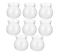 Toddmomy 8pièces Pot Succulentes Aquarium Globe Terrarium Lot Vase Fleur Large Ouverture Jardinière Cactus Hydroponique Jonquilles Récipient Intérieur