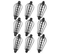 Toddmomy 9 Pièces Lot de Cages à Appâts pour Carpe Cuivre Électroplaqué Poids Nourrisseur à Ressort pour Extérieur Fixation Appât Pratique pour Lancer Longue Distance