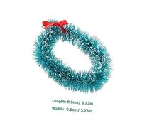Toddmomy 9 Pièces Mini Couronnes de Noël pour Décoration Festive Guirlande DIY Accessoires pour Arbres et Cartes Couleurs Bleu Vert Vert