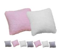 Toddmomy 9 Pièces Miniature Pillow Set Soft Plush Dollhouse Cushions for Miniature Bedroom Sofa Decor Cute Mini Home Accessories in Beige Grey