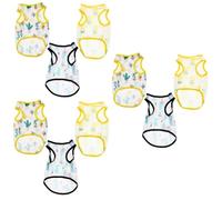 Toddmomy 9pièces Gilet Rafraîchissant pour Chien Débardeur sans Manches Respirant pour Chiens Et Chats Été Mignon Pineapple Cactus Flamingo