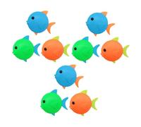 Toddmomy 9pièces Jouets De Plongée Piscine pour Garçon Fille Jeux De Plongée Poisson Plastique Sécurisés Et Légers pour Entraînement Aquatique Couleurs Mixtes