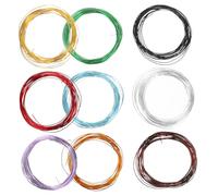 Toddmomy 9Roll Fil Aluminium pour Bonsaï Fil de Formation Flexible et Résistant pour Fixation Branches Kit Jardinage Polyvalent pour Artistes et Débutants