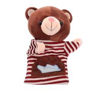 Toddmomy à Main Peluche Animaux pour Garçon Fille et Adultes Interactif de Histoire pour Activités Familiales et Éducation Précoce Design de Ours Carton