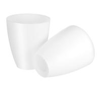 Toddmomy Abat-jour de lampe de chevet 2 pièces en plastique blanc, design épuré, compatible lampadaire, fiabilité assurée pour intérieur
